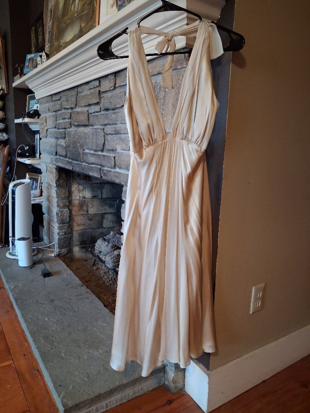 Silk midi dress